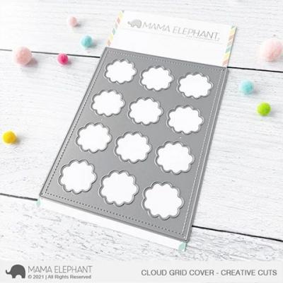 Mama Elephant Creative Cuts - Cloud Grid Cover